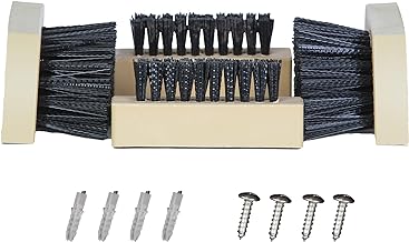 JobSite Replacement Brushes - 2 Side & 2 Bottom Boot Scraper Brushes - Compatible Original & Extra Wide Boot Scrubbers