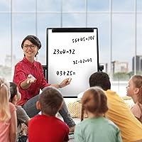 Vista 19 de Small Dry Erase White Board 16"X12" Double-Sided Magnetic Portable White Board Desktop Foldable Tabletop Whiteboard Easel for Home, Office, Classroom
