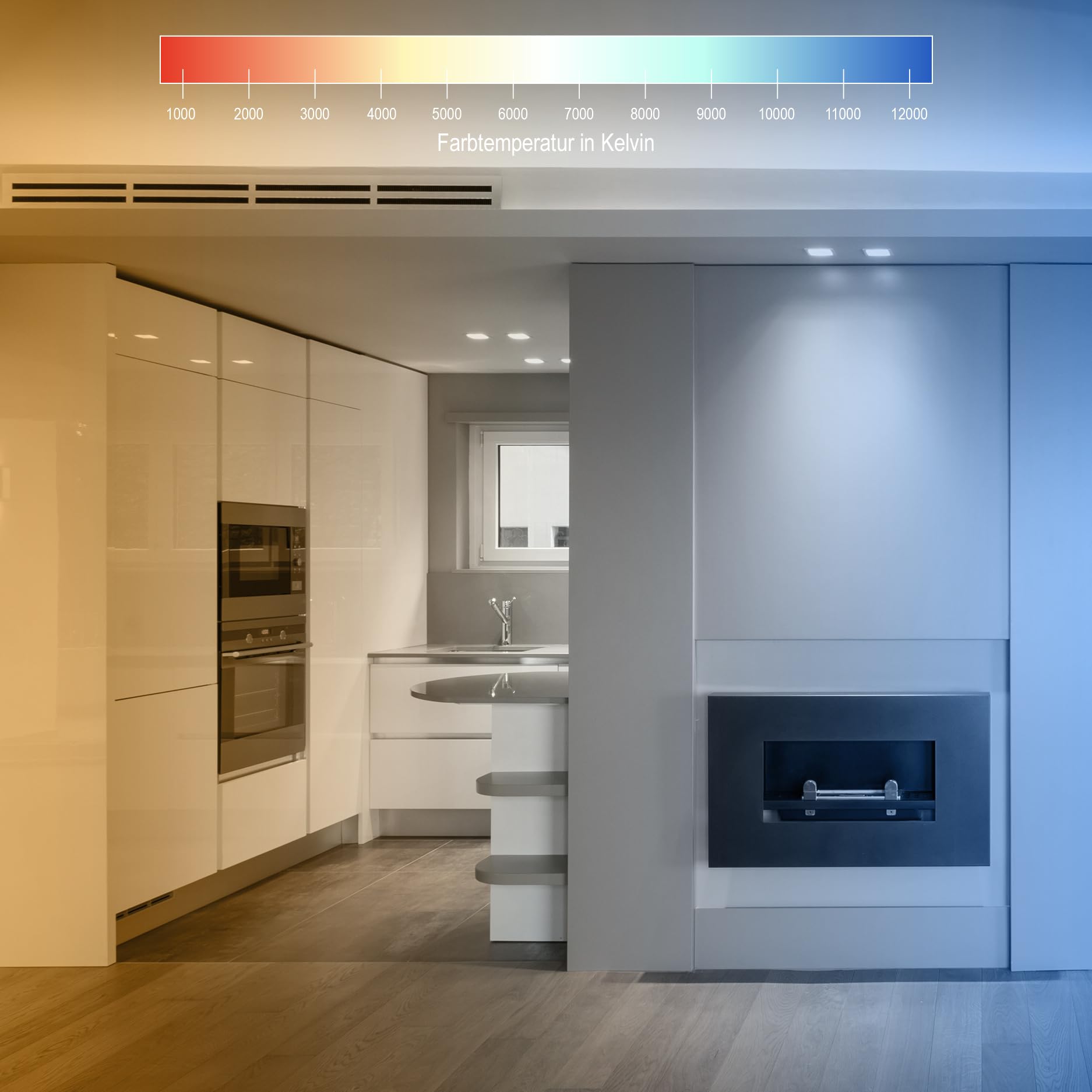 HEXIM Striscia LED COB da 1 a 15 metri, a scelta: bianco/CCT/RGB, dimmerabile 24 V, IP20, 3000 – 6000 K, banda 8 mm di larghezza, retroilluminazione per camera da gioco (6,5 metri RGBW)
