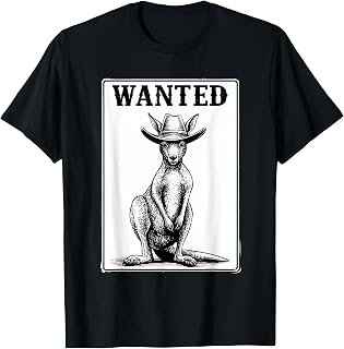 Australian Kangaroo Cowboy Rodeo Western Country Australia T-Shirt
