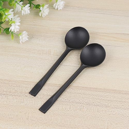 Miniatura 6 de NUOBESTY 100 cucharas desechables de plástico para sopa, cucharas de postre y cucharas de helado de plástico para uso diario