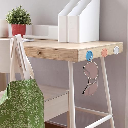 Miniatura 4 de KIBBEH Paquete de 10 soportes para lentes de sol montados en la pared, organizador de lentes de sol colgantes, soporte para lentes de sol para