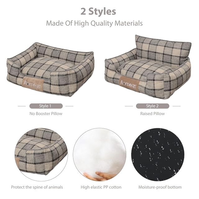Foto 5 de 5 de PETCUTE Camas para Perros,Cojín Antideslizante para Perros,Lavable Cama para Perros Medianos y Pequeños,Cama…