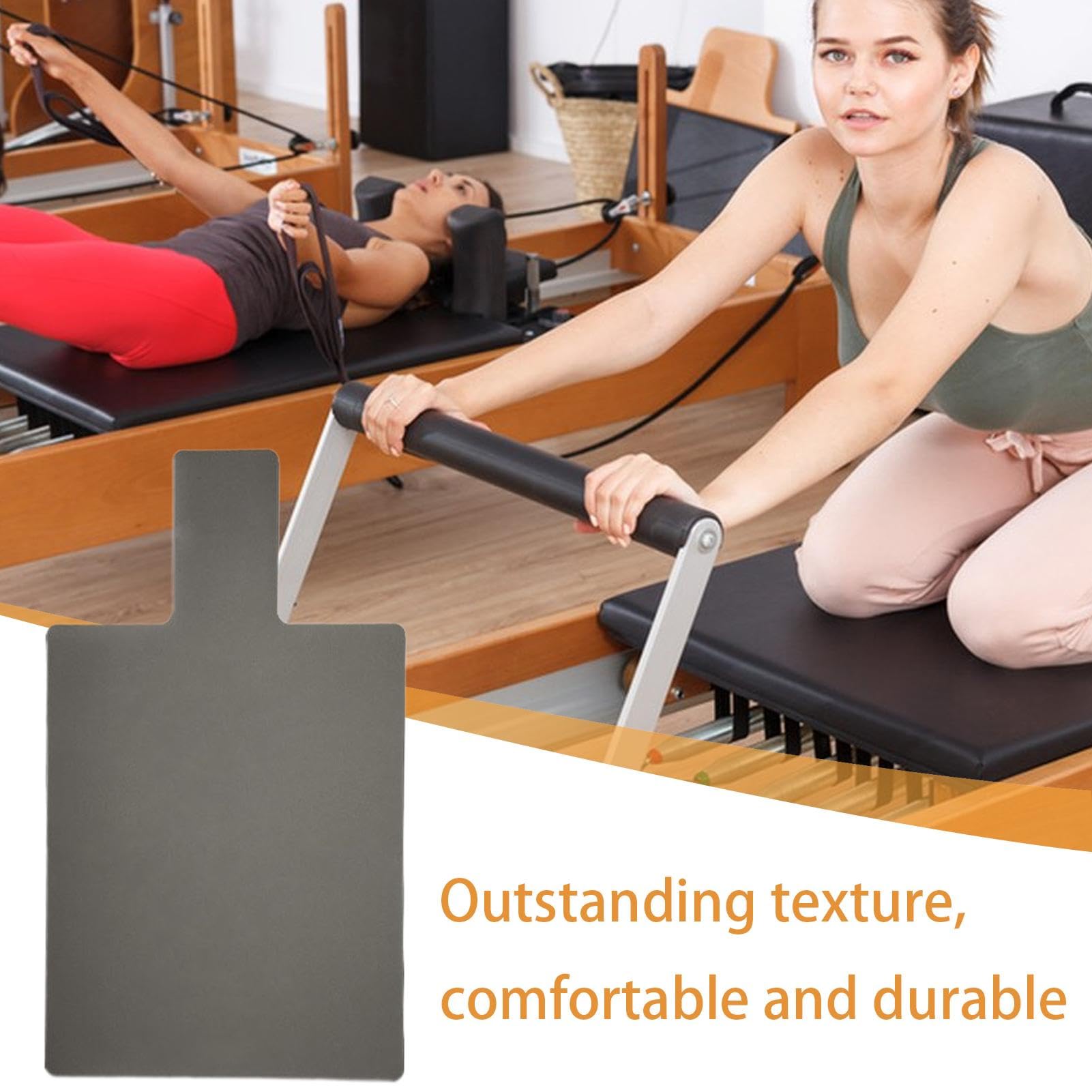Mata do reformowania pilatesu, antypoślizgowy ręcznik reformer, guma PU, bardzo gruba amortyzacja, sprzęt fitness, materac rdzeniowy, 99,6 x 61 cm, podróżna podkładka na łóżko do jogi do treningu,