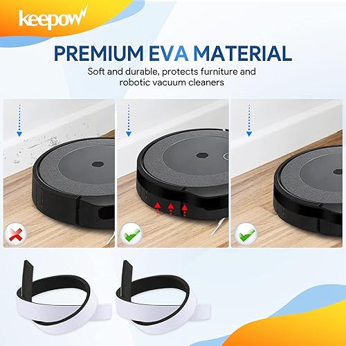 Miniatura 4 de KEEPOW Protector de parachoques compatible con Roomba Robot Aspiradora 671 675 500 600 700 800 Series