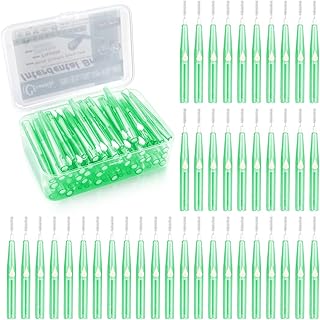 60PCS Floss Brush Adult Interdental Brush Push-Pull Type Tooth Cleaning Tool Soft Toothpick Cleaners Oral Dental Hygiene Brush Tooth Flossing Head