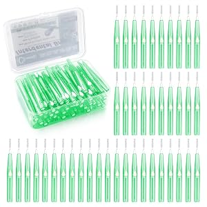 60PCS Floss Brush Adult Interdental Brush Push-Pull Type Tooth Cleaning Tool Soft Toothpick Cleaners Oral Dental Hygiene Brush