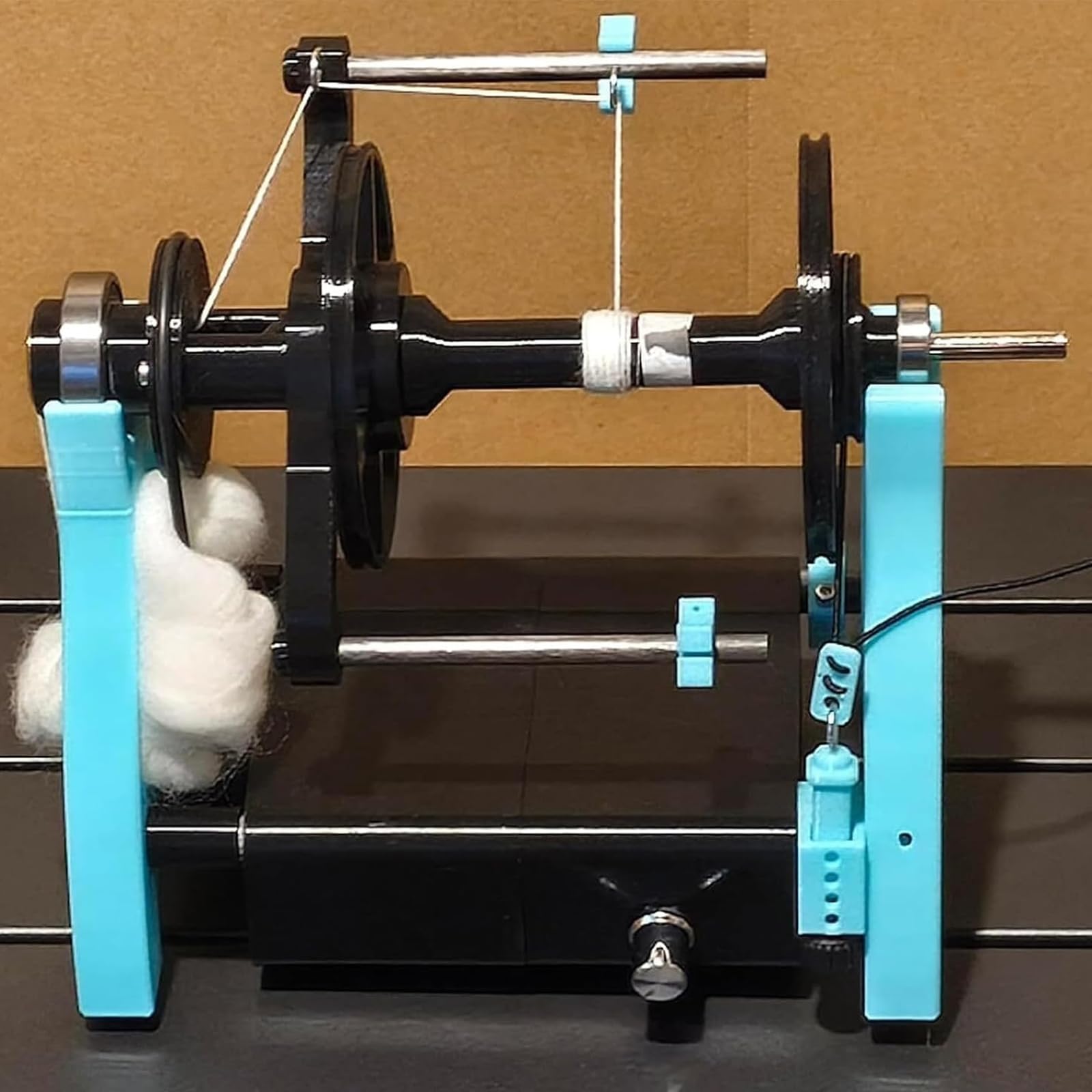 Máquina Eléctrica Para Hilar Lana, Máquina Para Hilar Fibras, Accionamiento Bidireccional, Ajuste De Velocidad, Accionamiento Mediante Pedal, Soporte Para Bobina, Proyectos De Hilado De Lana