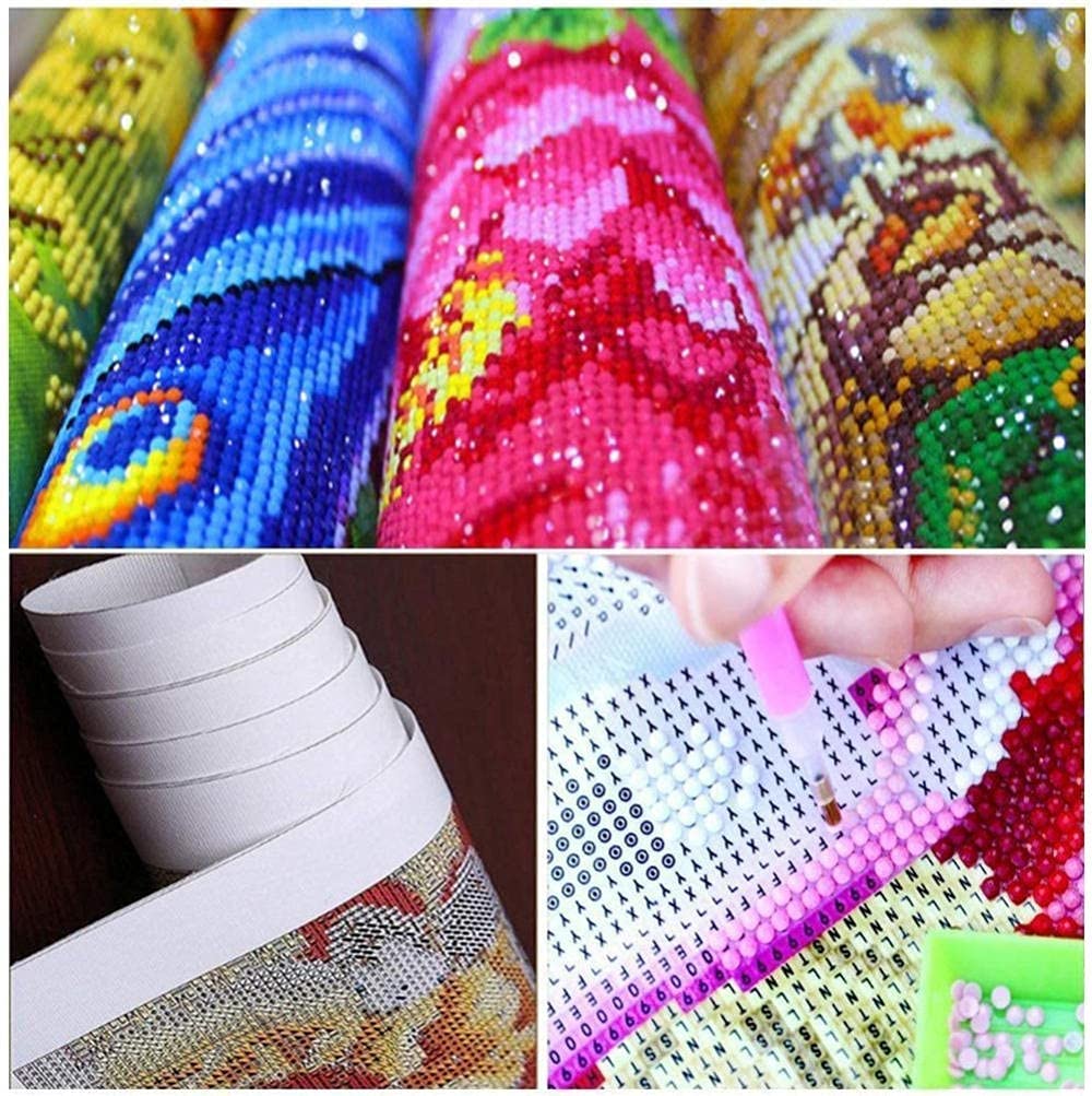 DIY 5D Diamond Painting Kit dla dorosłych kotów różowy diament malarstwo sztuki cyrkonie kompletny okrągły diament haft mozaikowy krzyż płótno rękodzieła do domu dekoracja ścienna prezent(80 x 120 cm, 32 x 48in)