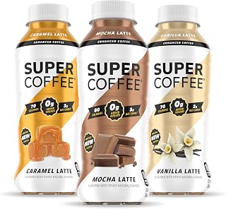Super Coffee, Keto Protein Coffee (0g Added Sugar, 10g Protein, 70 Calories) 12 Fl Oz | Iced Smart Coffee Drinks - LactoseFree, SoyFree, GlutenFree (12 Fl Oz (Pack of 12), Core 3 Variety)