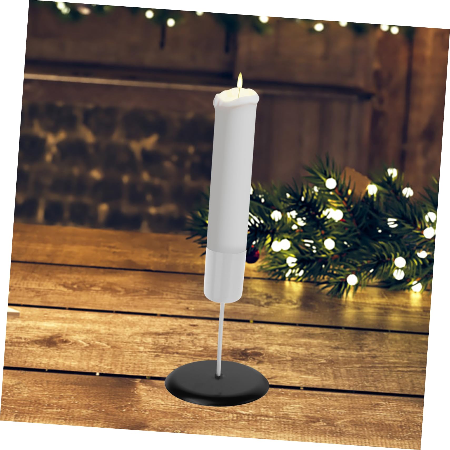 Ciieeo 20 Piezas Portavelas navideño con Vela Pinzas para Velas navideñas candelabro con Puntas Accesorios para Velas Decoración de Mesa con Velas decoración de Velas de Escritorio