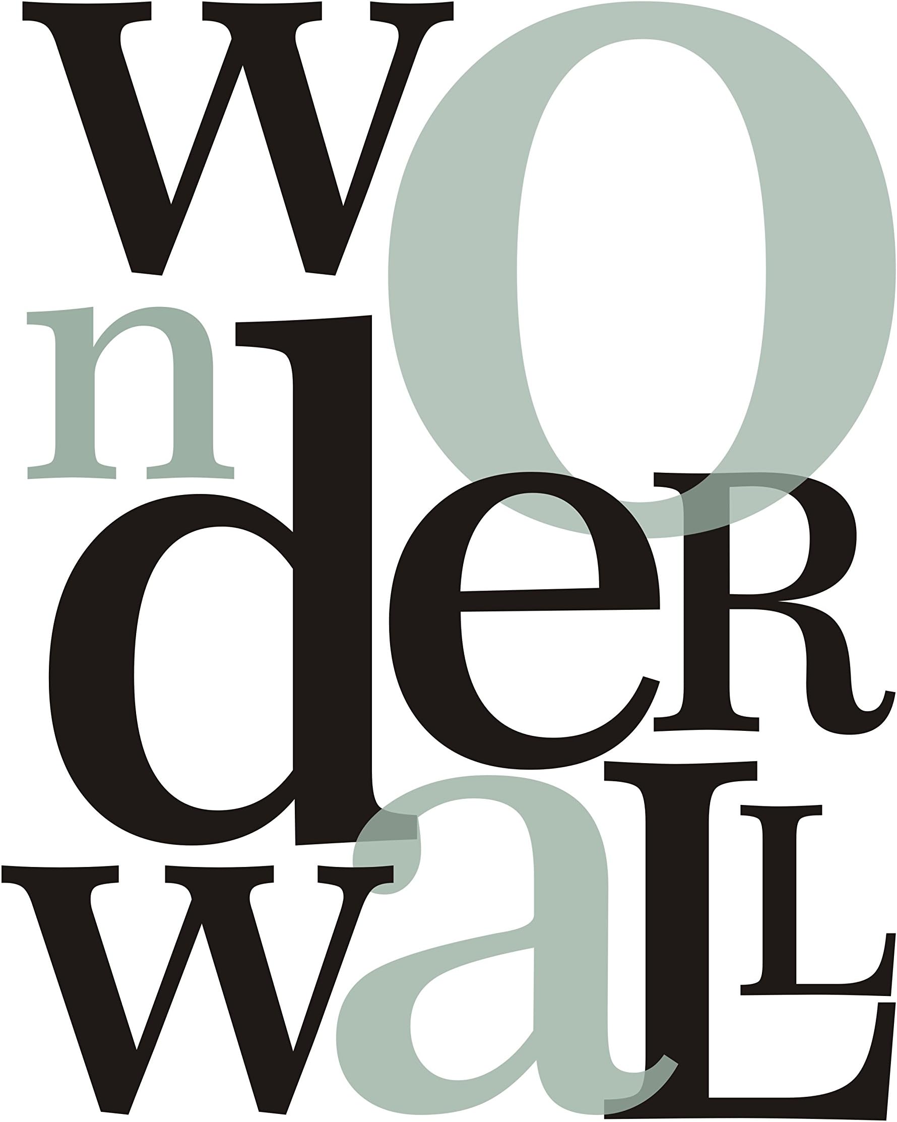 OASIS Inspired Poster Print | Wonderwall | Typography | Lyric Art | 11 x 14
