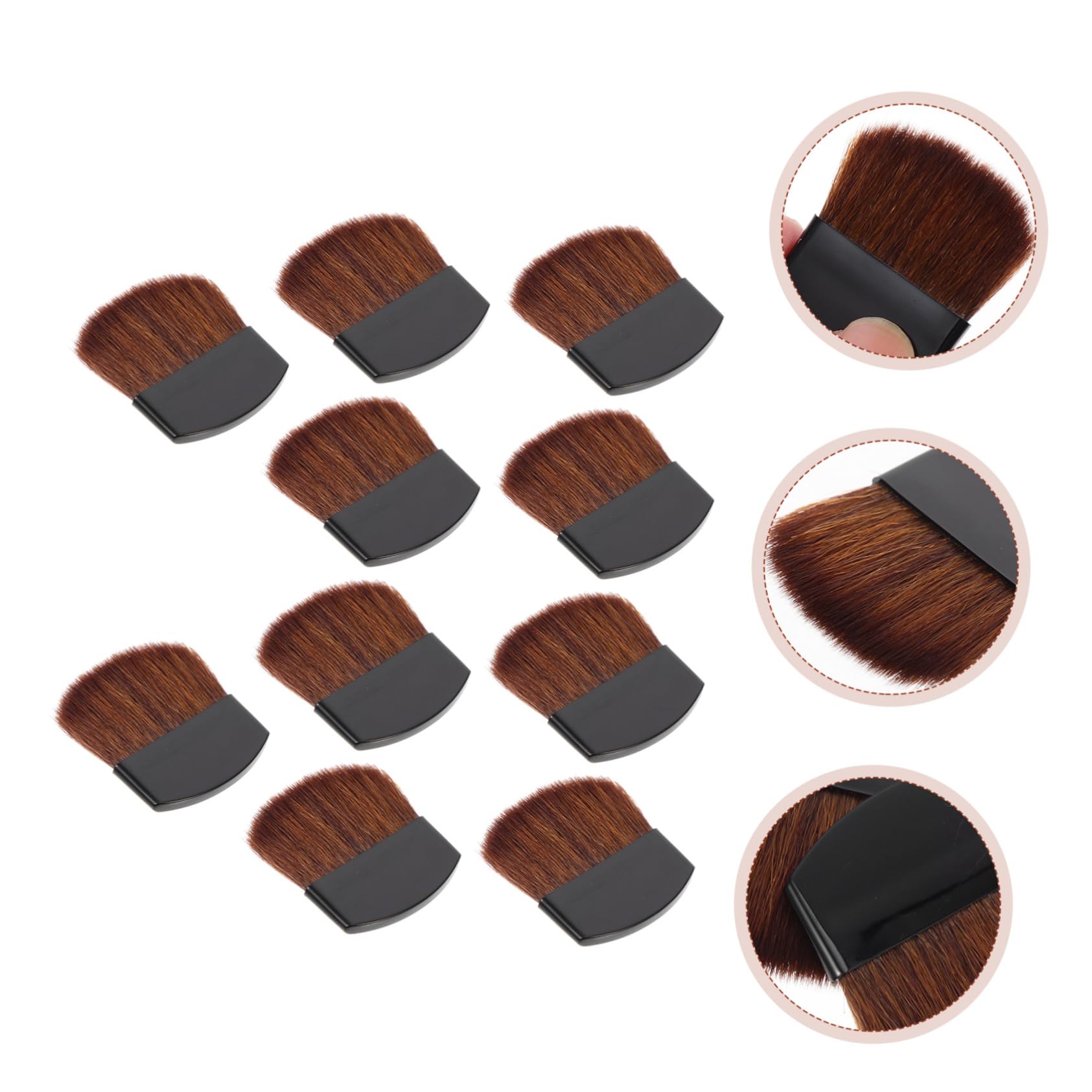 SHINEOFI 4 Juegos Mini Cepillo Rotuladores Acuarelables Rotulador Acuarelable Pinceles para Imágenes Pincel De Artista Multifunción Cepillo De Pintura del Hogar Madera Black 10 Uds * 4