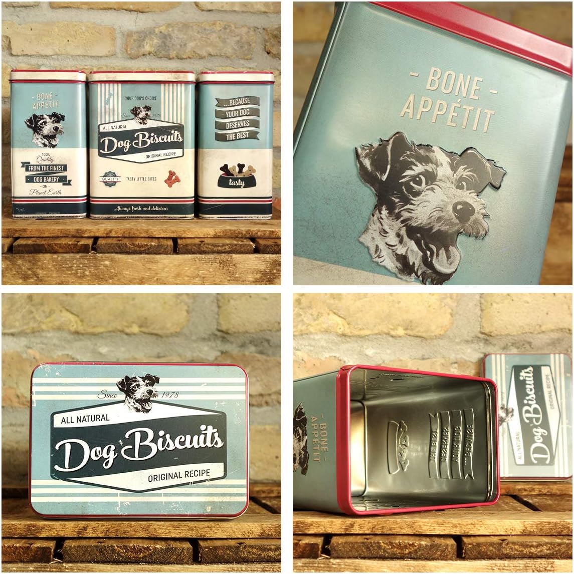 Nostalgic-Art 30145 PfotenSchild - Dog Biscuits, Storage Tin L