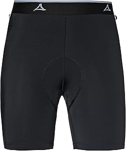 Radhose mit Polster und 4-Wege-Stretch, Fahrrad 4-Panel Dual Density Polster