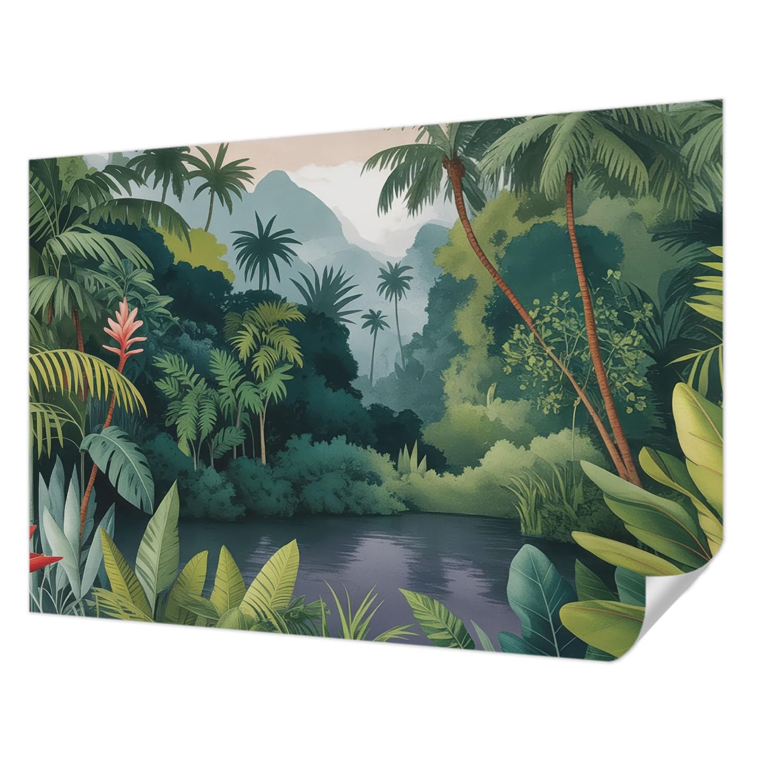 Décoration intérieure haute qualité adhésive 208x146 paysages exotiques