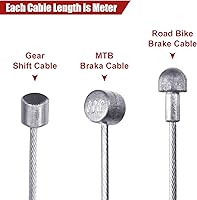 Vista 4 de Línea de transmisión universal de bicicleta Cambio de bicicleta Cable y cable de freno Kit para reparación de bicicletas de montaña