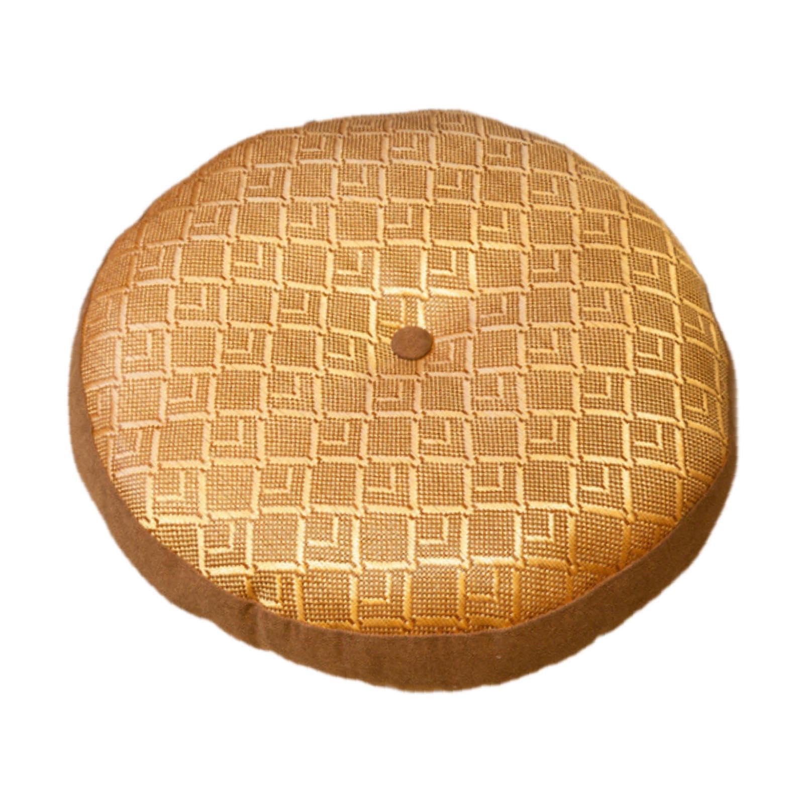 CLUB BOLLYWOOD® Round Floor Cushion Sitting Decorative Window Cushion for Beds, Sofas Brown| Yard, Garden & Outdoor Living | Patio & Garden Furniture | Cushions & Pads|1 Floor Cushion-image-18