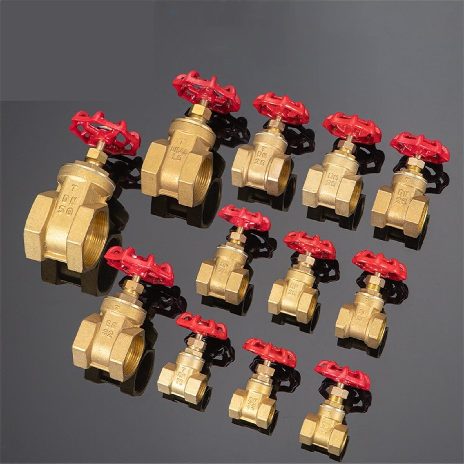 Valvole a saracinesca in ottone Filettatura Femmina 1/8 1/4 3/8 1/2 3/4 1 1-1/4 Valvola Acqua Rubinetto Interruttore Valvole interne (DN50)