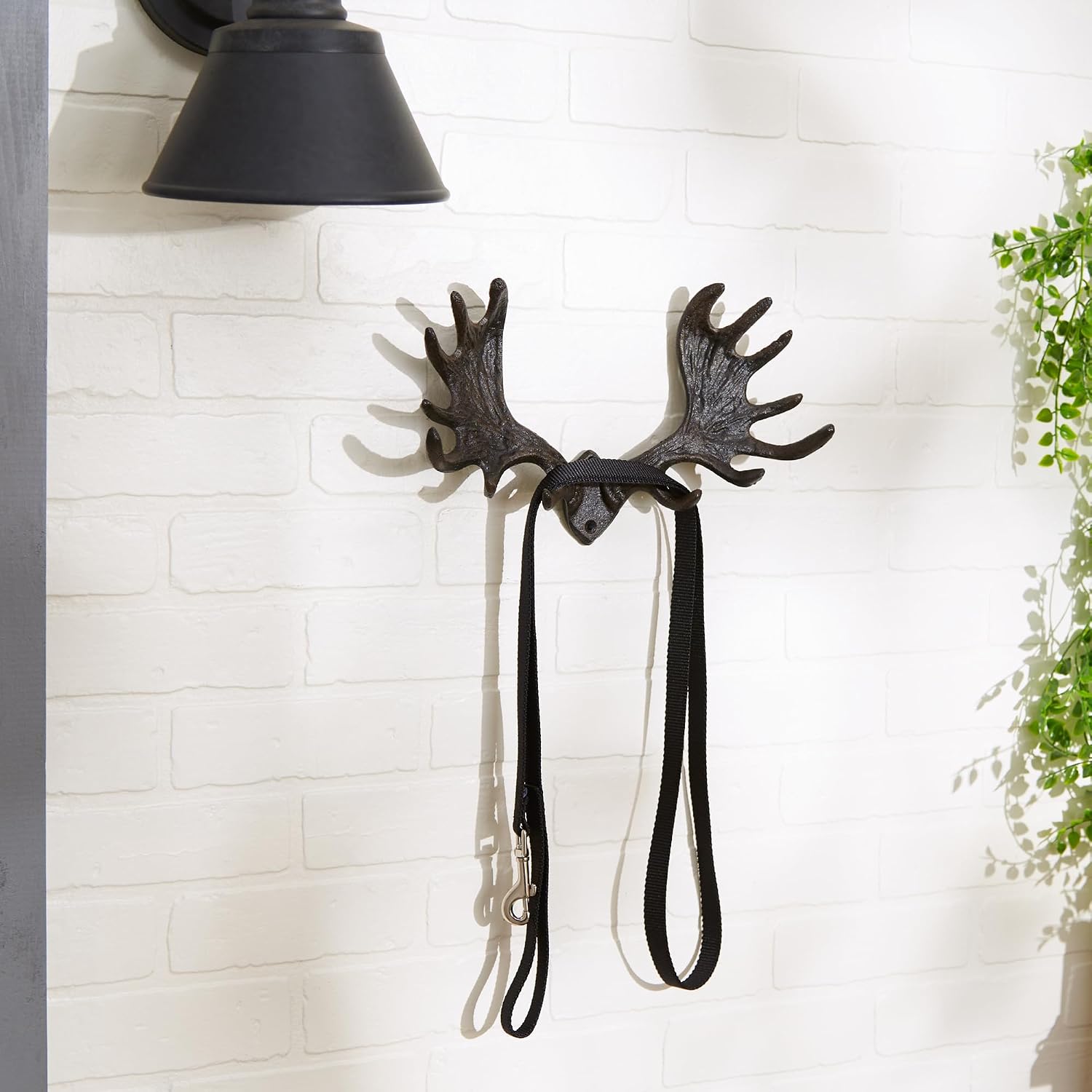 Zingz & Thingz Decorative Cast Iron Animal Wall Hook Collection, 13.25x8x3, Moose Antler