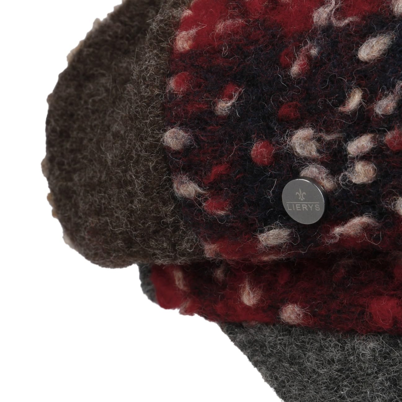 LIERYS Cosiella Patchwork Ballonmütze Damen Made in Italy