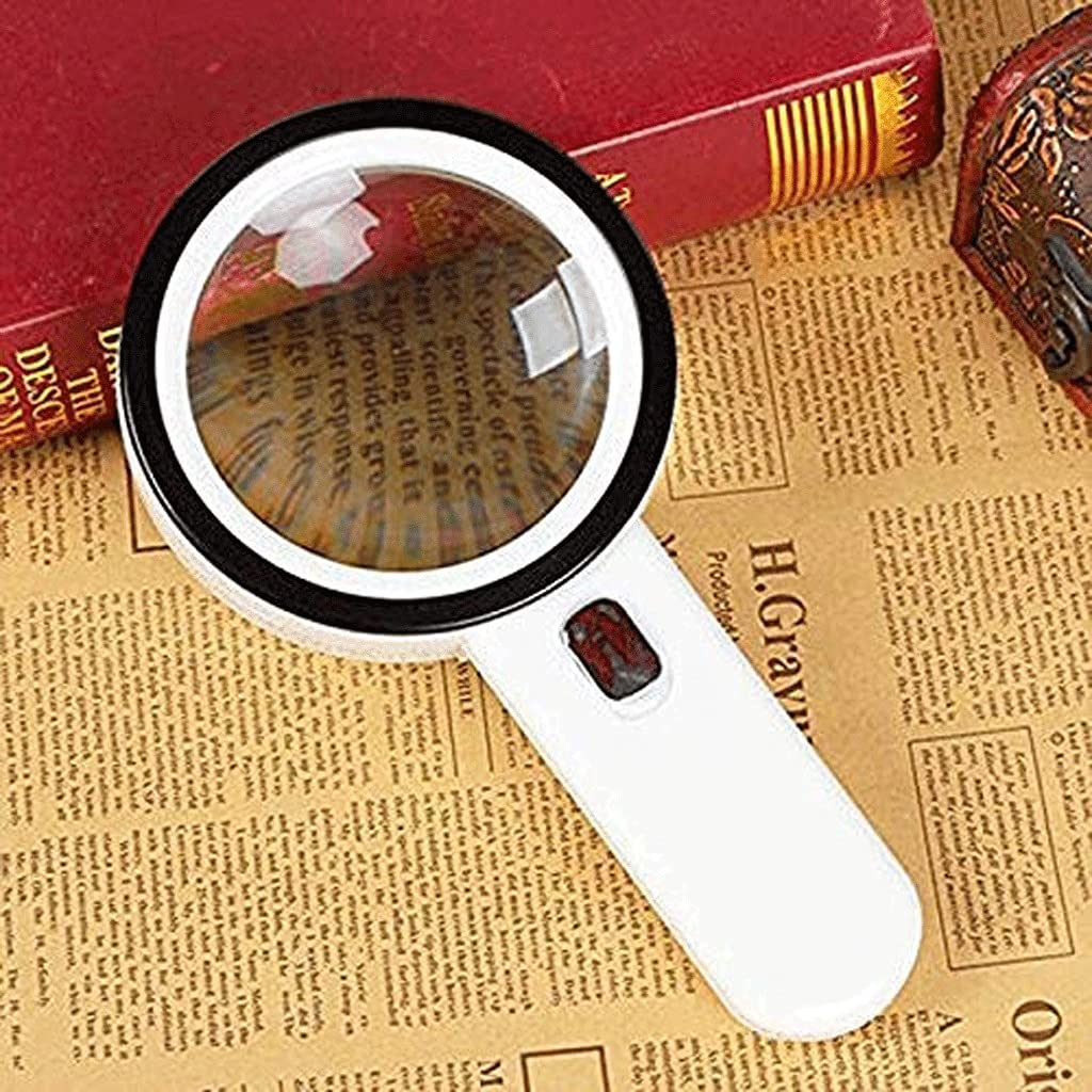 Lente di ingrandimento Portatile a Doppia Lente ad Alta Potenza per Studenti Anziani Che leggono, identificazione delle Banconote