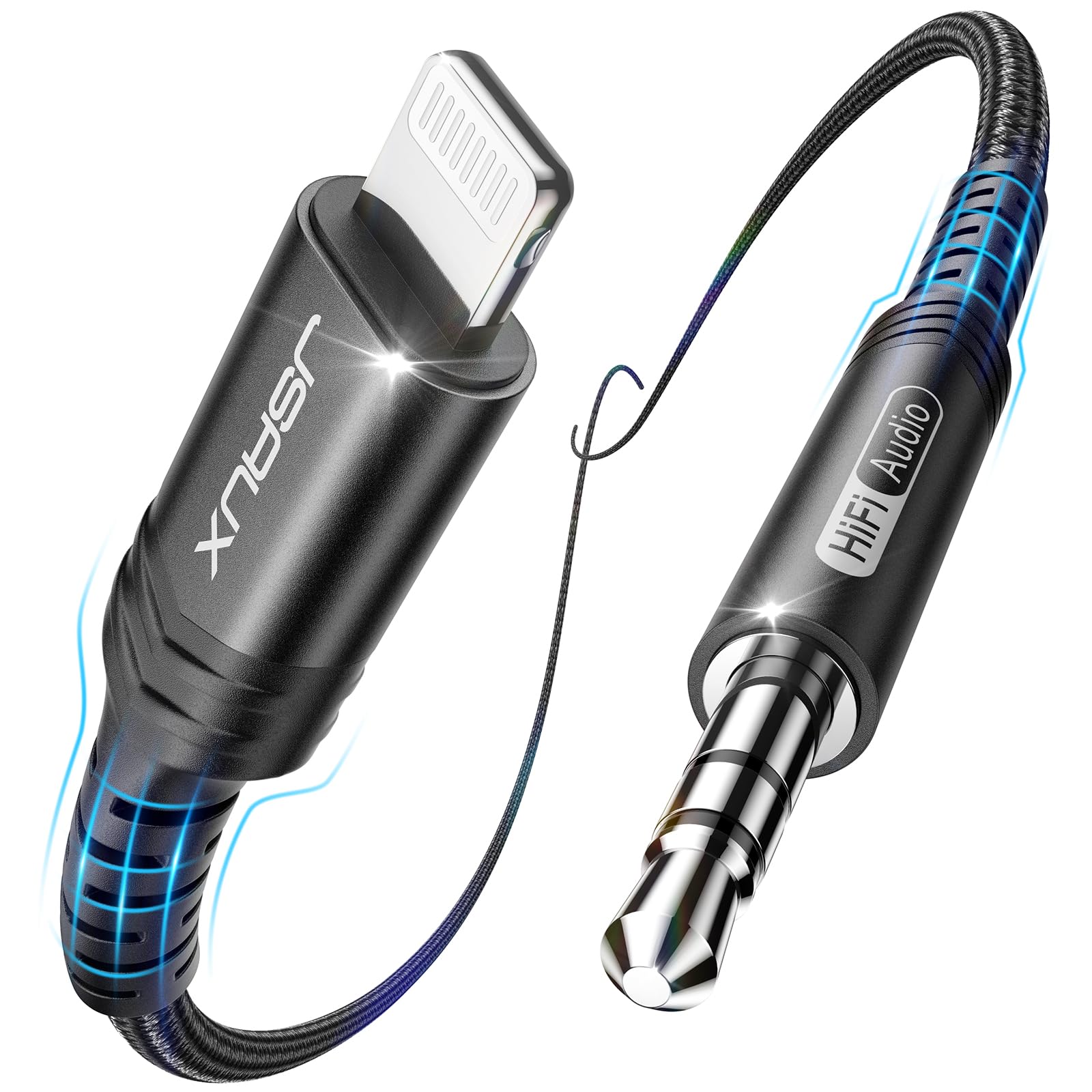 Amazon.com: JSAUX Apple MFi Certified Lightning to 3.5mm Audio