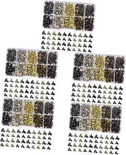 750 Conjuntos De Rebite Espiral Fio Prego Kits De Reparo De Couro Kit De Couro Jeans Roupa Hardware De Couro Fivela De Cinto Parafusos Couro Artesanato Reparos Pregos Kit De Cinto