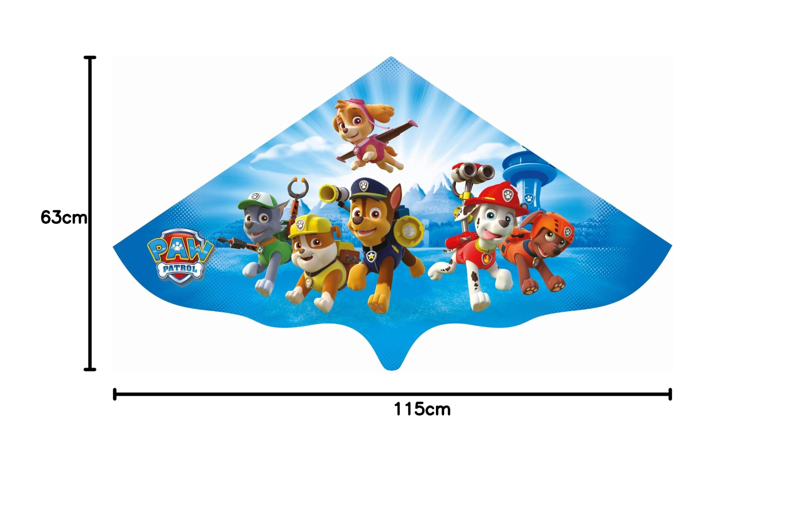 Paul Günther 1147 - Cerf-Volant à Une Corde Thoron avec Motif de cerf-Volant, en Polyester Ripstop Robuste, pour Enfants à partir de 6 Ans, avec poignée à Enrouler, Taille env. 70 x Paul Günther 1147 - Cerf-Volant à Une Corde Thoron avec Motif de cerf-Volant, en Polyester Ripstop Robuste, pour Enfants à partir de 6 Ans, avec poignée à Enrouler, Taille env. 70 x