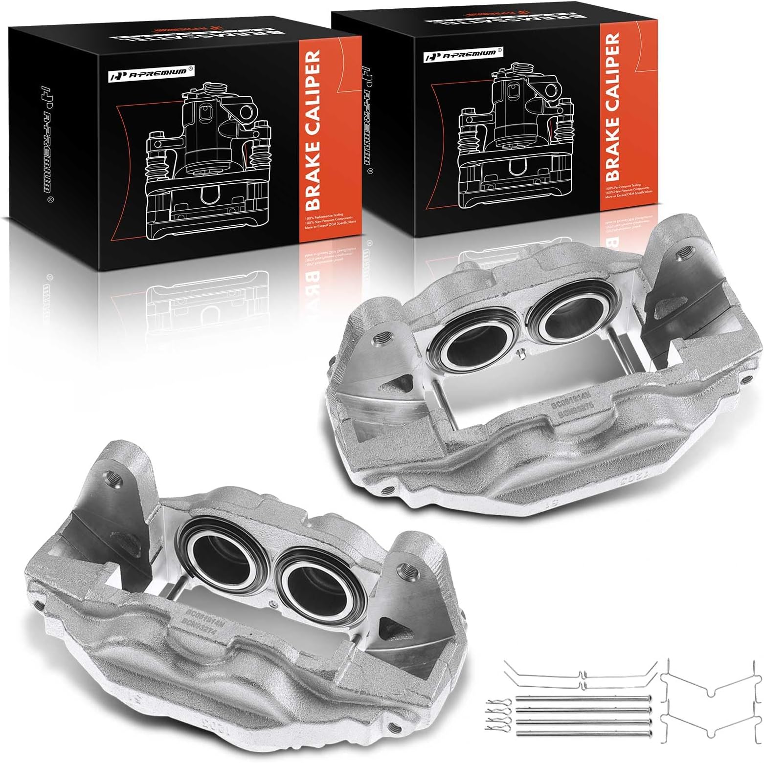 A-Premium Front Disc Brake Caliper Assembly Compatible with Toyota Models - Sequoia 2008-2015, Tundra 2007-2015