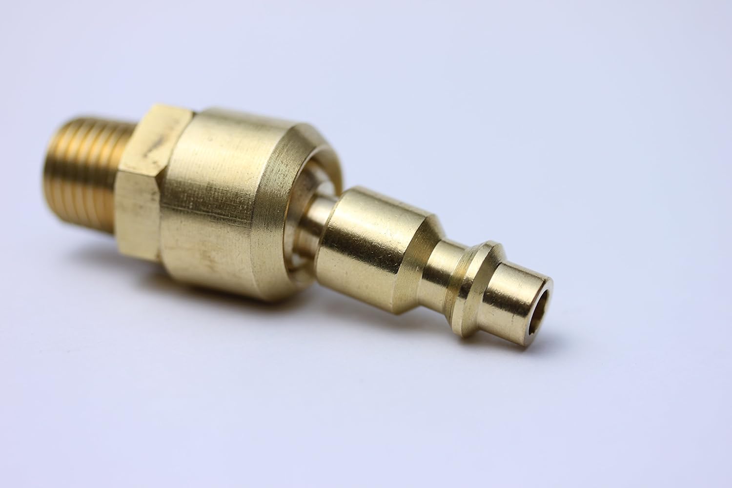 2Pack | Uffy Industrial Style Ball Swivel 1/4" Connect NPT Male Quick Air Tool M Fitting