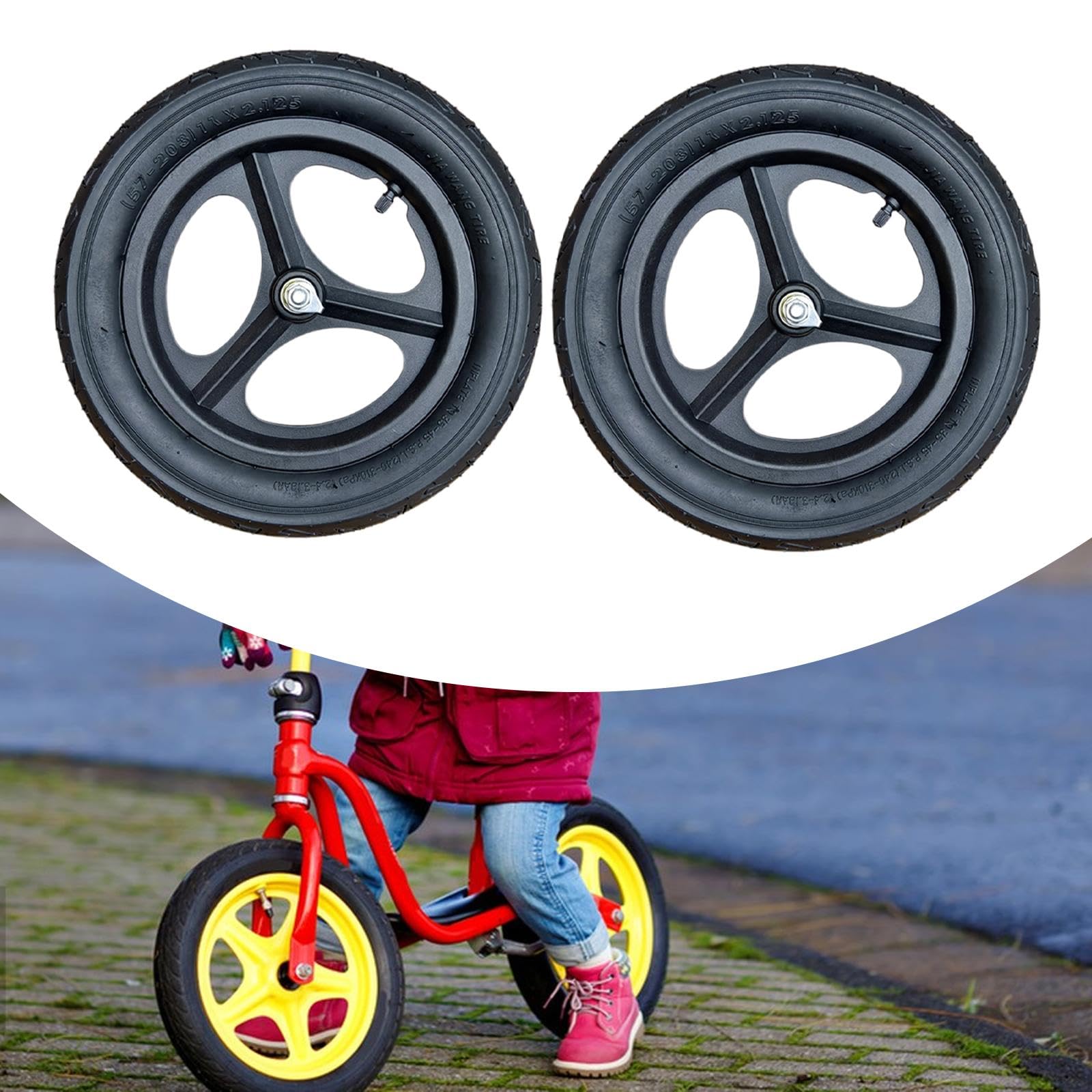 Llanta De Repuesto Para Bicicleta De Equilibrio Infantil,14 in Cantidad 2