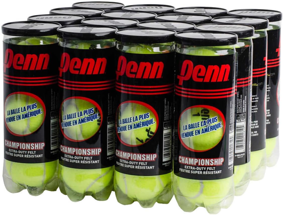 Penn Tennis Balls- Set of 16 Cans- USTA Approved