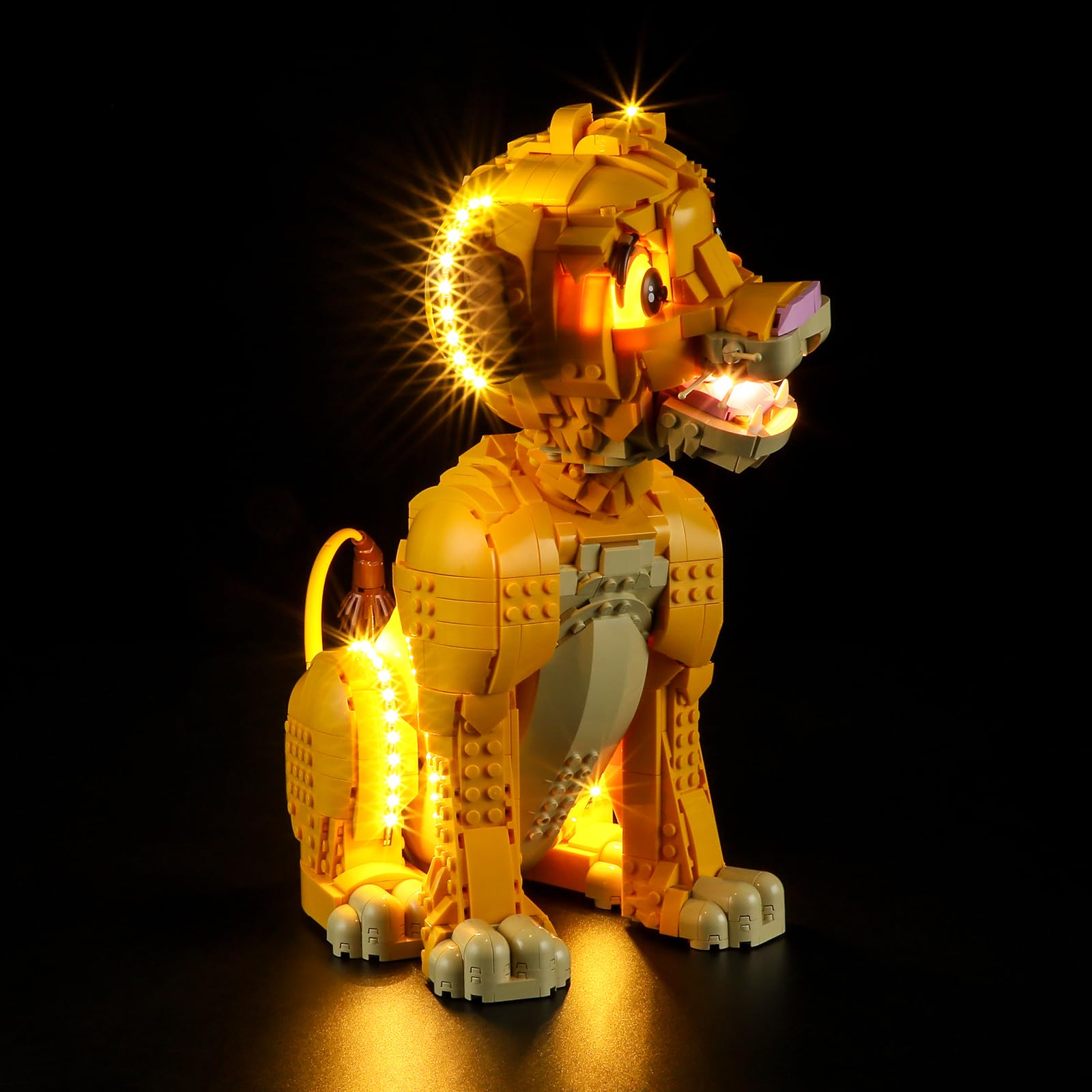 GEAMENT LED Light Kit Compatible with LEGO Young Simba the Lion King 43247 (Model Set Not Included)