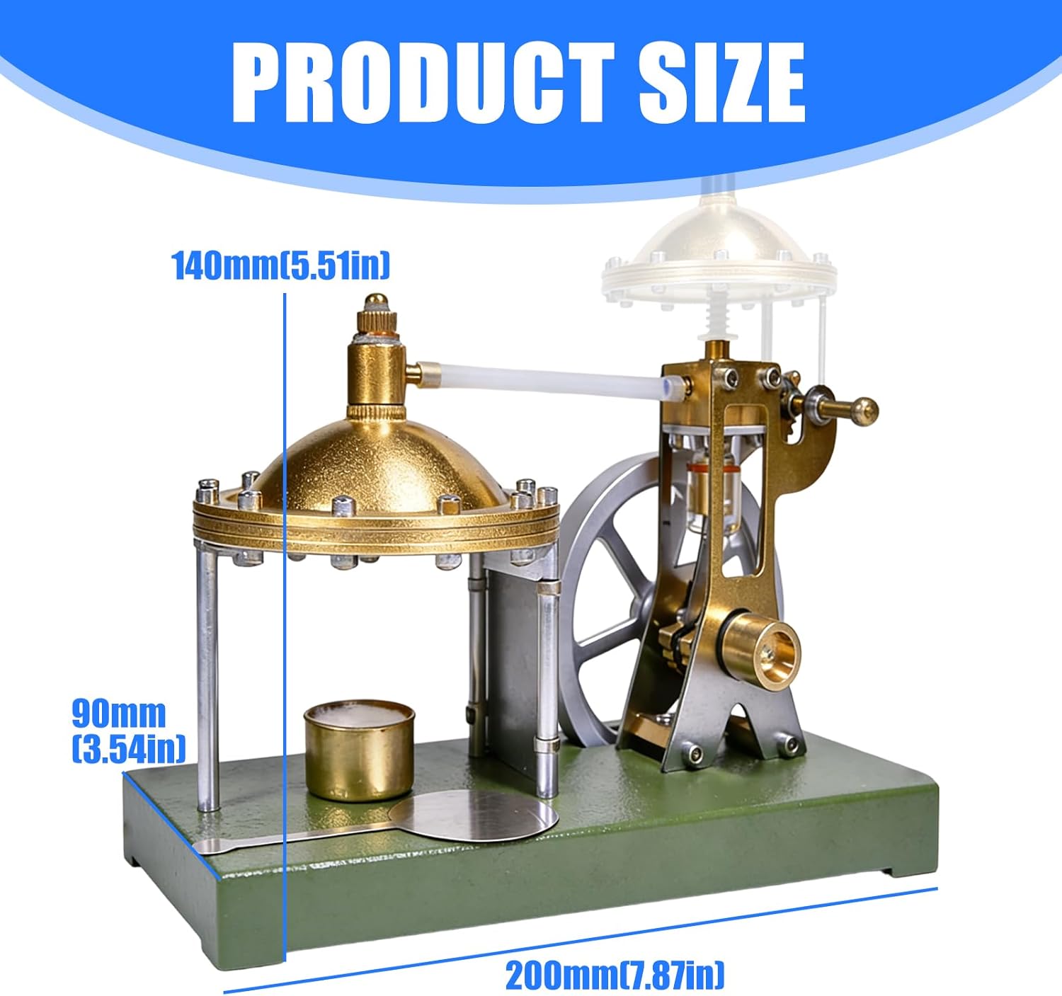 Professional Metal Powered Engine Model Physics Teaching Aid for Science Education and Classroom Demonstration Engine