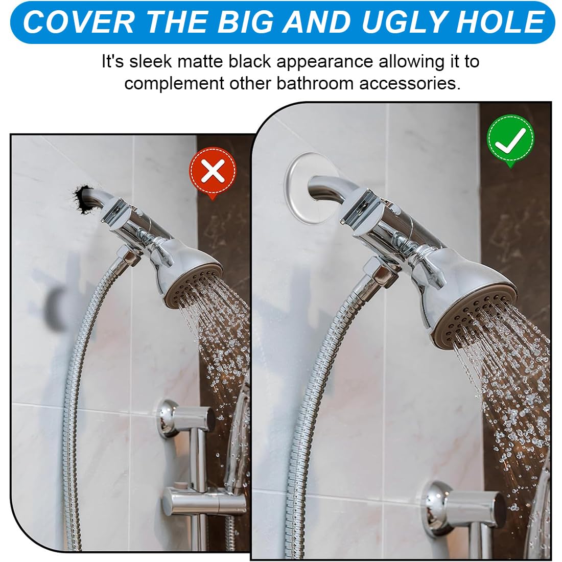 2 Pezzi Rubinetto Rosetta Acciaio Inox (3/4) Ø 27 mm x Ø 80 mm x altezza 19 mm, Rubinetto Rosetta Interno, Finiture Per Rubinetti Doccia E Rubinetto A Parete Acqua Calda