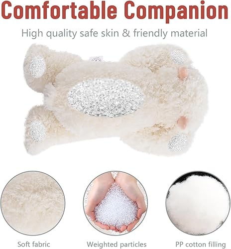 Miniatura 78 de Niuniu Daddy - Peluche con peso de perezoso para la ansiedad, almohada grande de 20 pulgadas para niños y adultos, juguete tierno como regalo