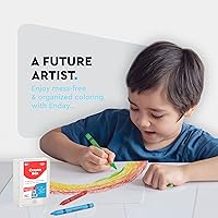 Vista 5 de Enday Cajas de almacenamiento para crayones, caja de crayón transparente, cajas de crayones de plástico para niños, cajas organizadoras