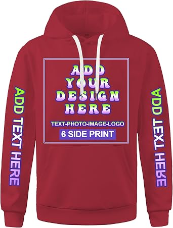 Custom Hoodies for Men Women Picture Photo Logo Name Design Your Own Personalized Sweatshirts Unisex Create Make Design