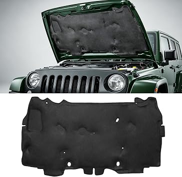 Hood Insulation Pad Mat Compatible with Jeep Wrangler JK 2007-2017,Cotton Engine Soundproof Mat Shield,Sound Protective Pad Insulation for Wrangler JK Accessories
