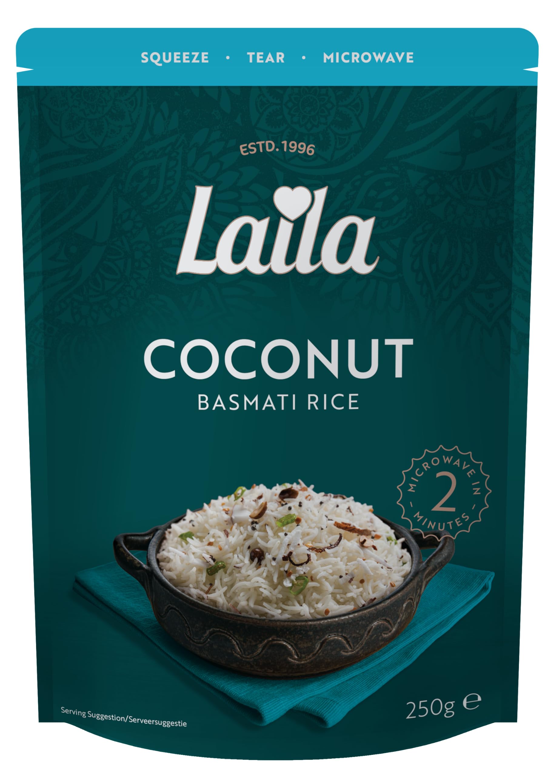 Laila Coconut Microwave Rice, 250g