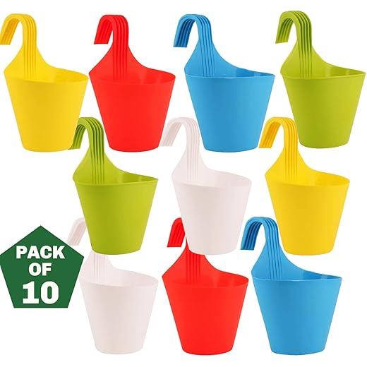 Ocean Mart Hanging Planters - 10 Pcs 8 Inch