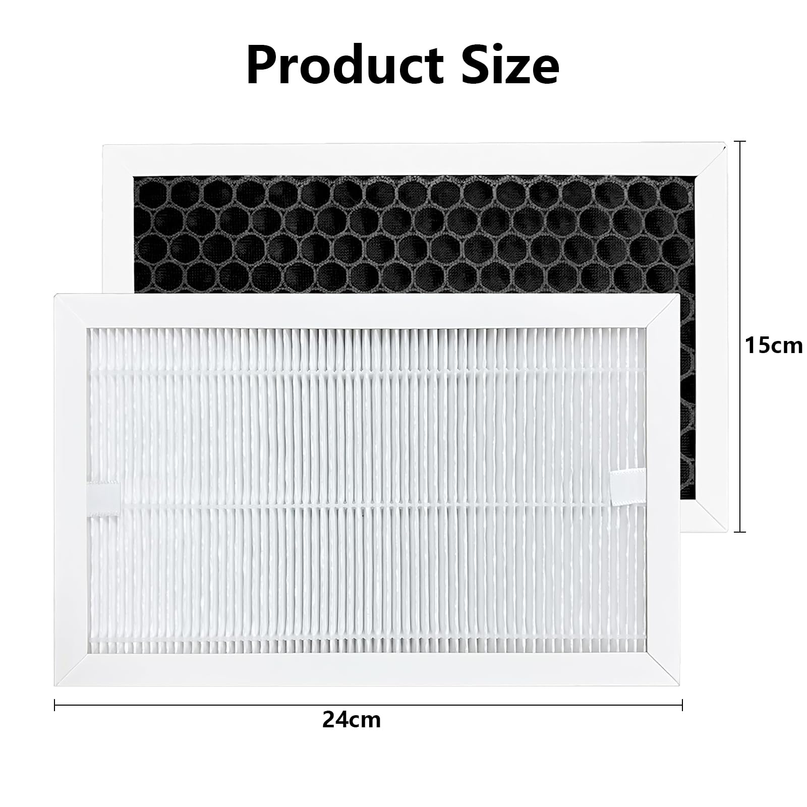 Confezione da 2 filtri di ricambio per deumidificatore, compatibili con Bosch Dry Serie 1000, 2000, 4000, con purificazione dell'aria 2 in 1 e deumidificazione, altamente efficace e durevole