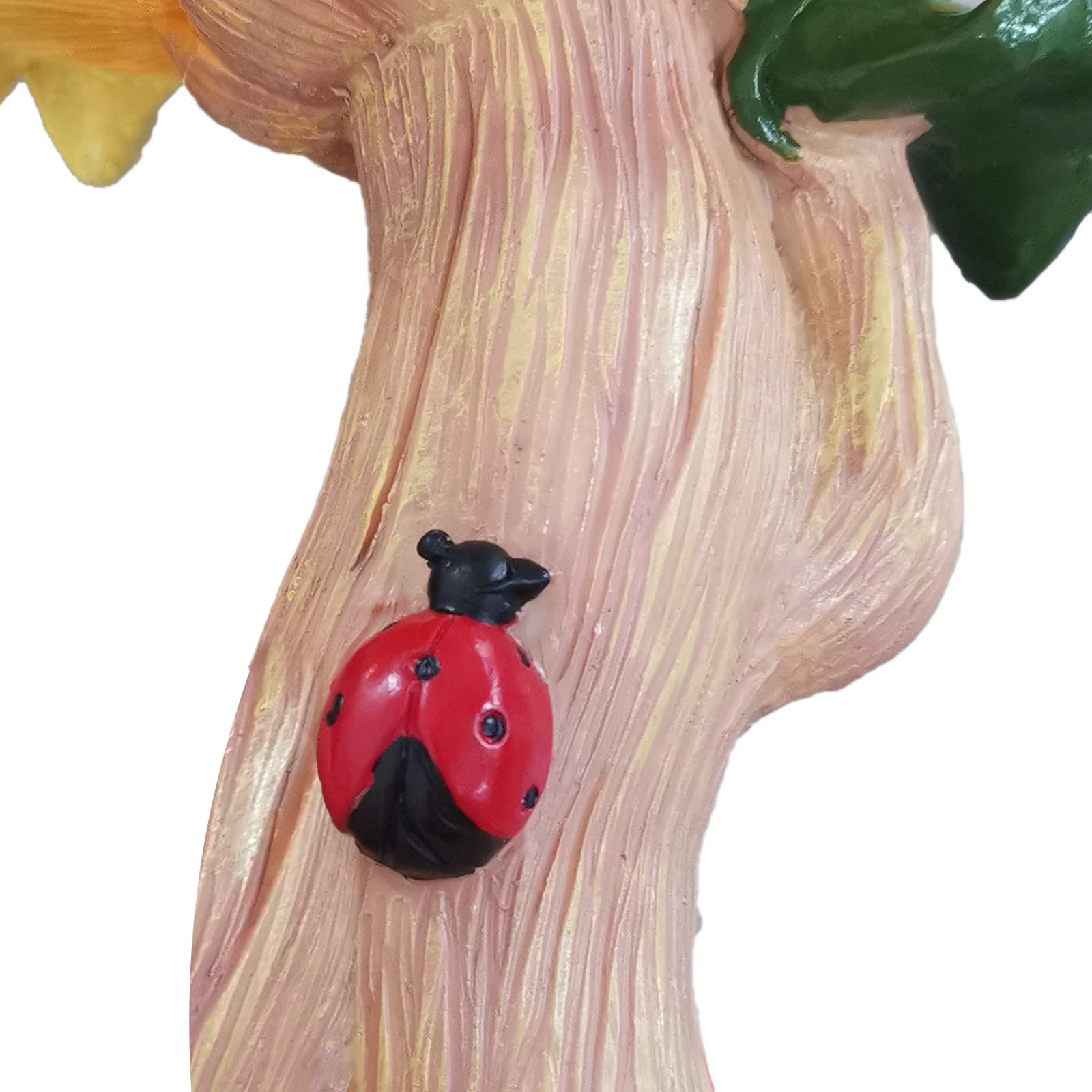 Giardino Girasole Bird Beach Standing Bird Miseders Statua in Resina Ornamento, Simulazione Fiore Decorazione all'aperto Decorazione Yard Patio