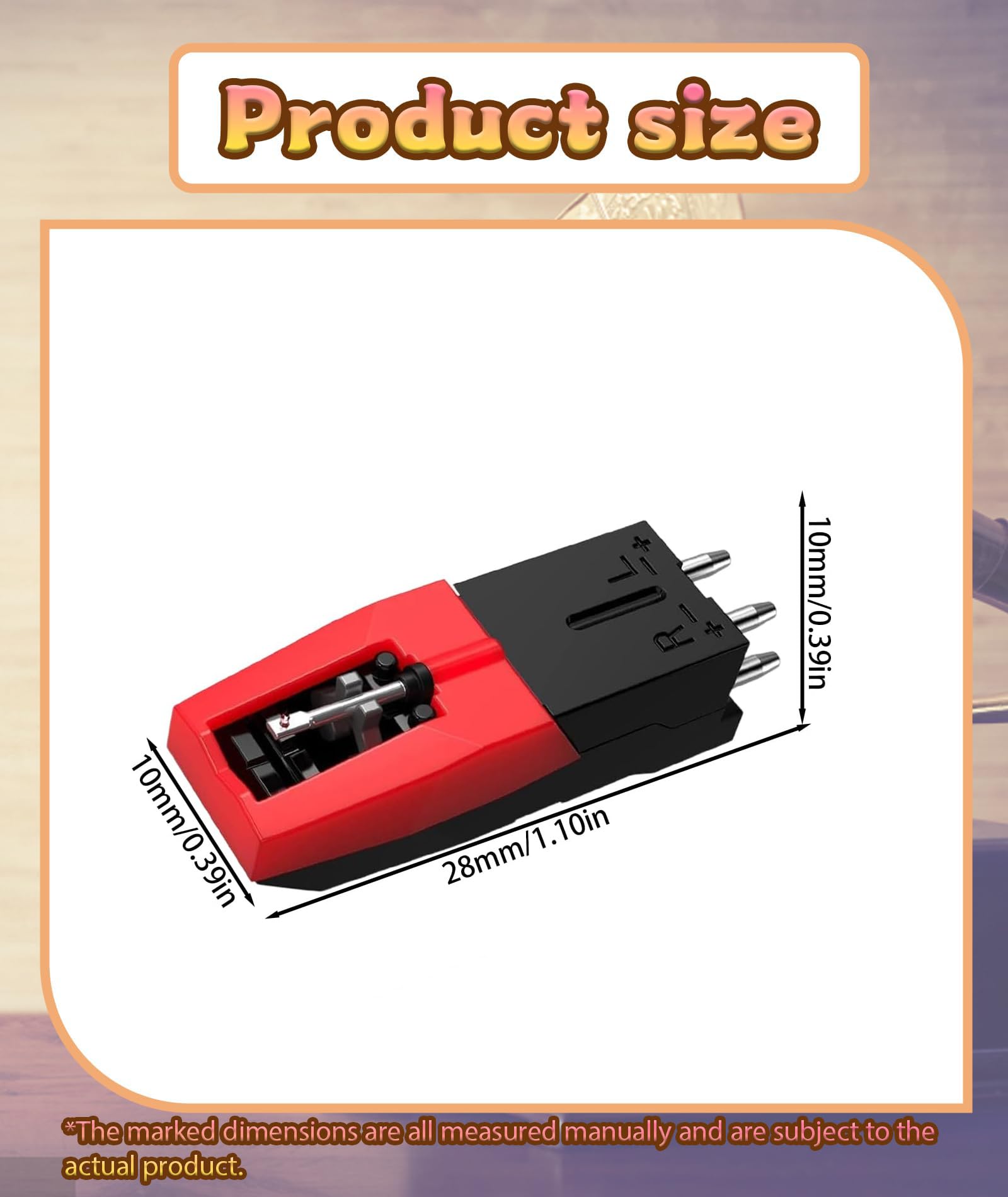 Record Player Needle, Record Player Cartridge Phonograph Record Player Turntable Diamond Replacement Stylus for Standard Turntables,Record Player Accessory - Image 7 thumbnail