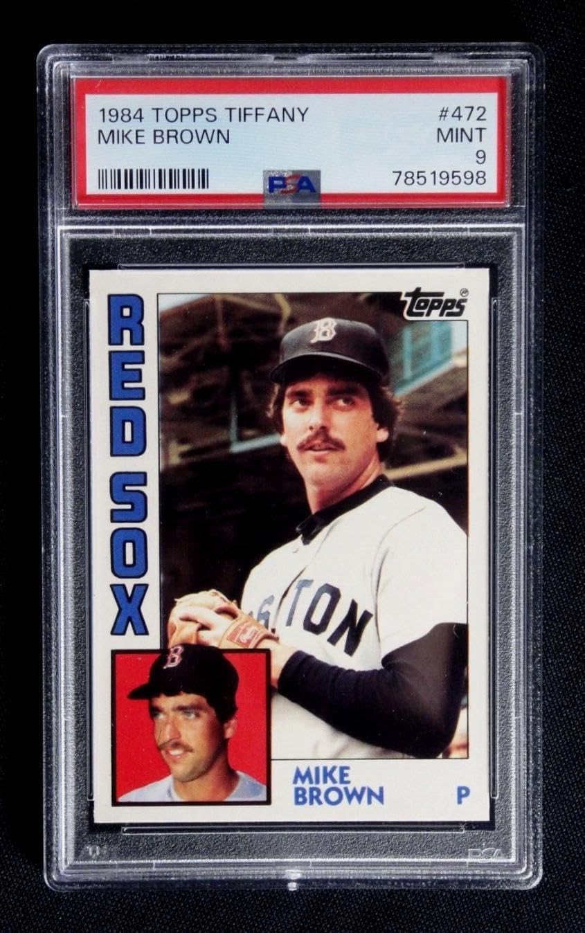 Mike Brown 1984 Topps Tiffany #472 Psa 9 Mint Baseball Card Graded - Unsigned Football Cards