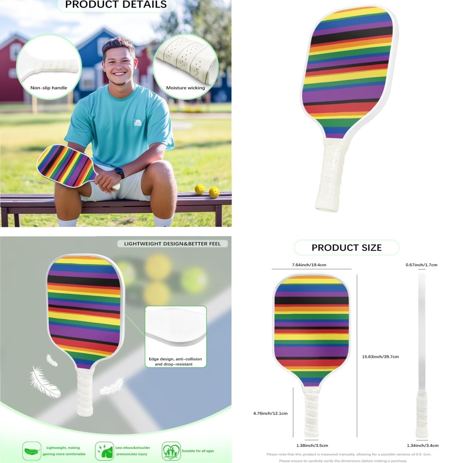 Set 2 in 1 per pickleball, borse da pickleball, borsa tote per pickleball, ideale come regalo per principianti