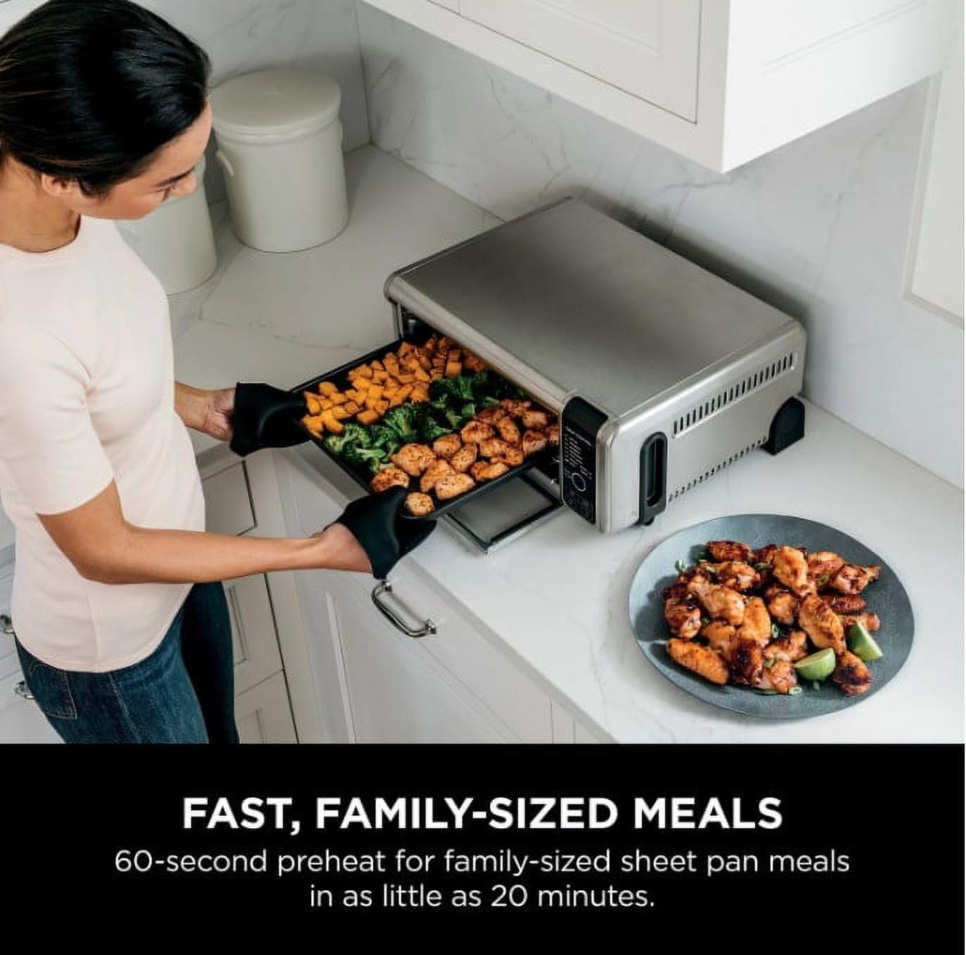 Dual Heat Ninja Foodi Air Fry Oven That Flips Away Ninja In Multi