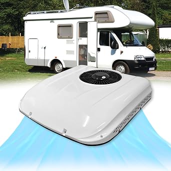 24V Rooftop RV Air Conditioner, 10000BTU Campervan AC Unit Air Conditioner,24 Volt Air Conditioner for RV, Boat, Camper, Van