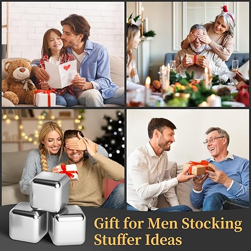 Miniatura 2 de Juego de piedras de whisky de acero inoxidable, cubos de hielo reutilizables para bebidas de whisky